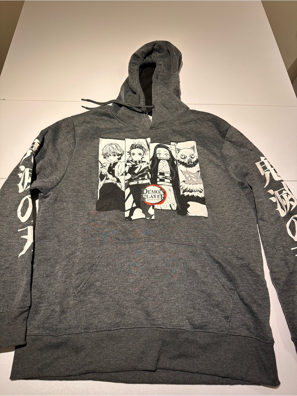 Demon Slayer Graphic Hoodie - Dark Gray